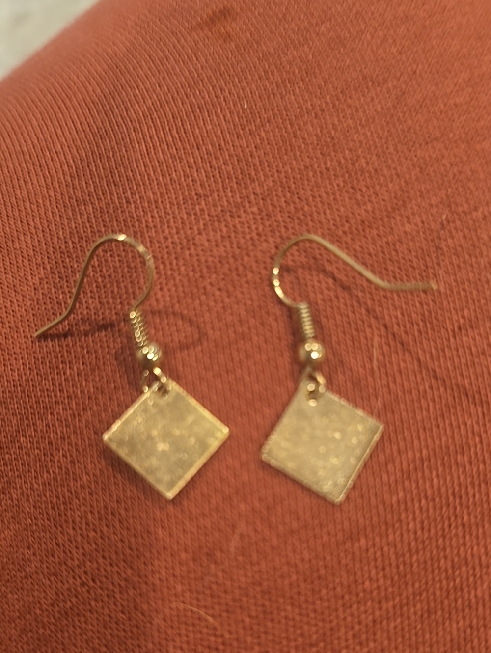 ❤️10/$13 Gold Square Drop Earrings - Women's Jewelry
